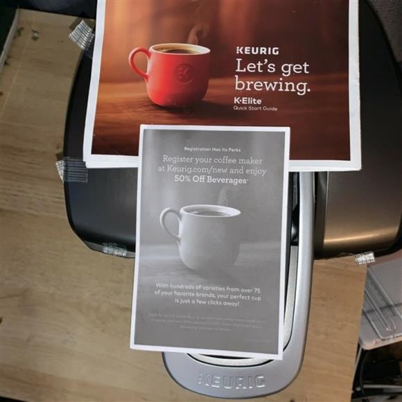 New Keurig K-Elite Single Serve K-Cup Pod Coffee Maker - Brushed Slate / Silver - Picture 8 of 10